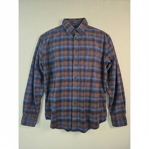 Pendleton Mason Flannel Shirt Mens XXL Blue Brown Plaid Button Down